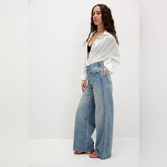 Free People Denim - Free People We the Free CRVY Gia Wide-Leg Jeans